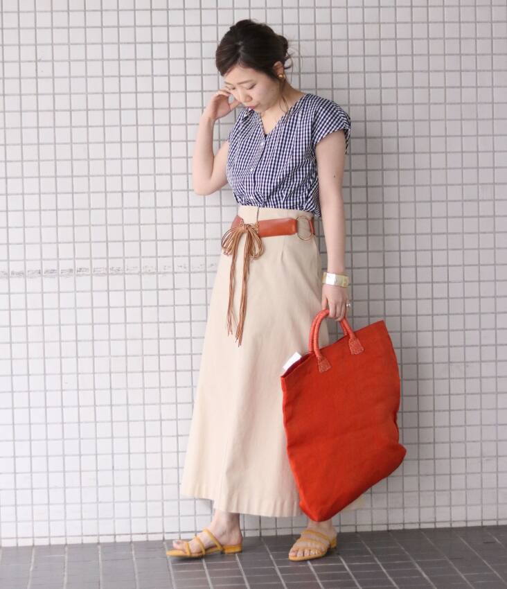 SLOBE IENA 夏 柄物 スタイリング