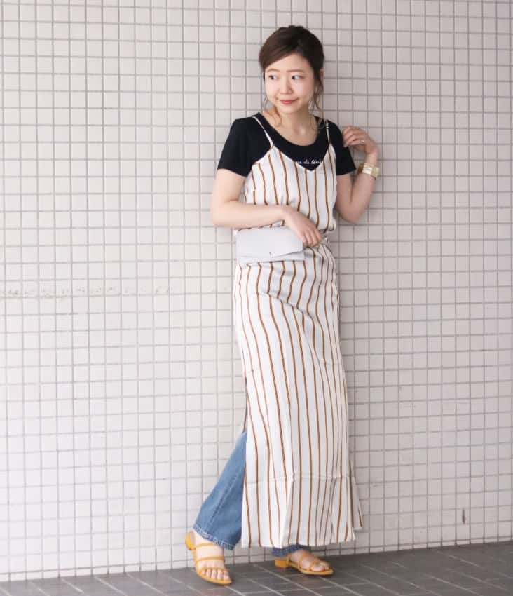 SLOBE IENA 夏 柄物 スタイリング