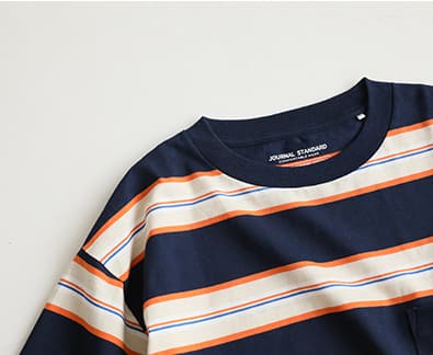 【汗染み防止】US COTTON ヘビーウェイト ボーダー Tシャツ