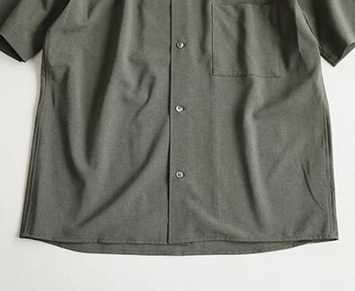 ドライタッチトロ オープンカラー ショートスリーブ シャツ