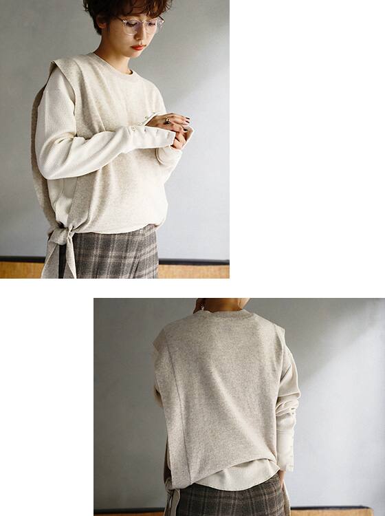 石田一帆さんプロデュース1／f　17OZ　Oversized　sweat