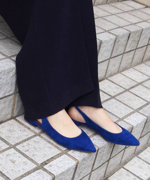 Spick and Span 【MARIAN】スエードバックストラップパンプス