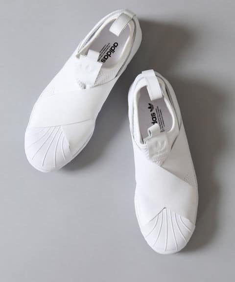 ivory court【adidas】Superstar Slip On W mesh