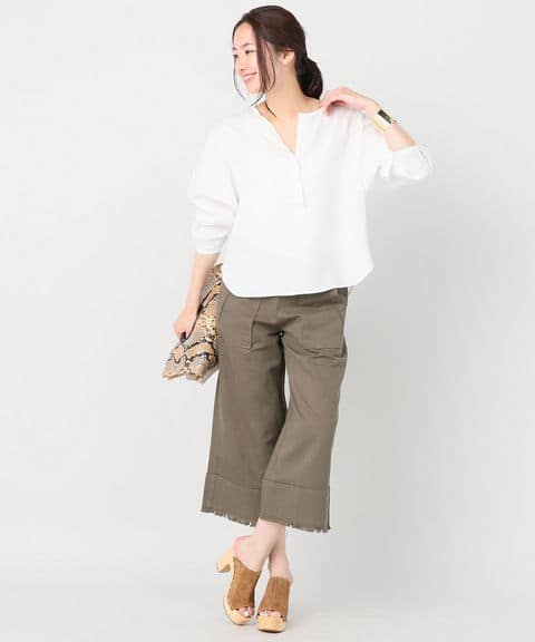 Spick & Span 60/- LINEN プルオーバー◆