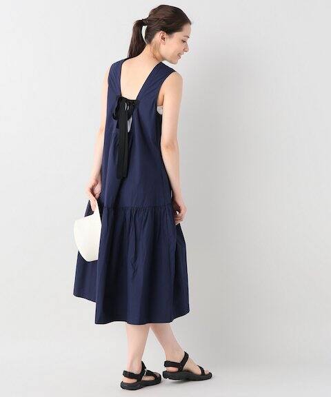 SLOBE IENA LEE MATHEWS バックリボンワンピース