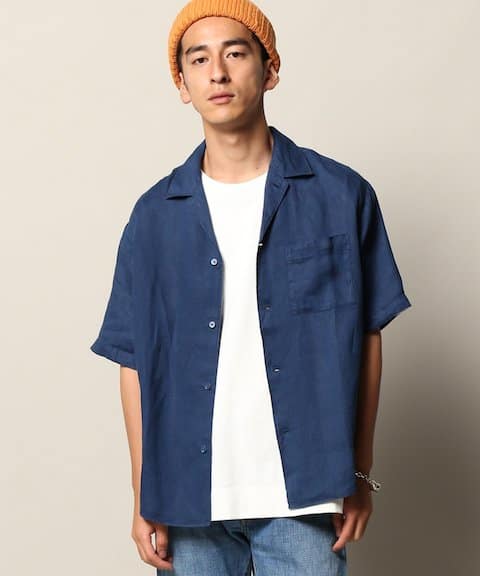 JOURNAL STANDARD relume NO.66リネン オープンカラーシャツ