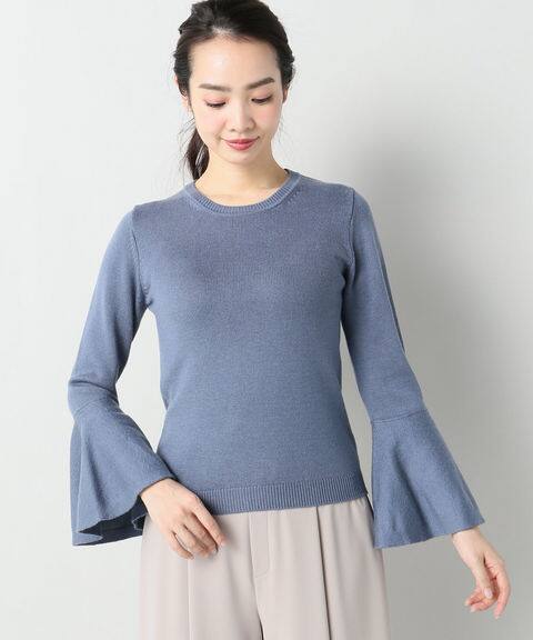 SLOBE IENA フレア袖ニット