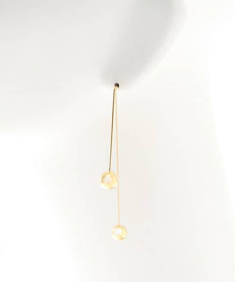 IENA CHARLOTTE LEBECK 2ボールチェーンピアス