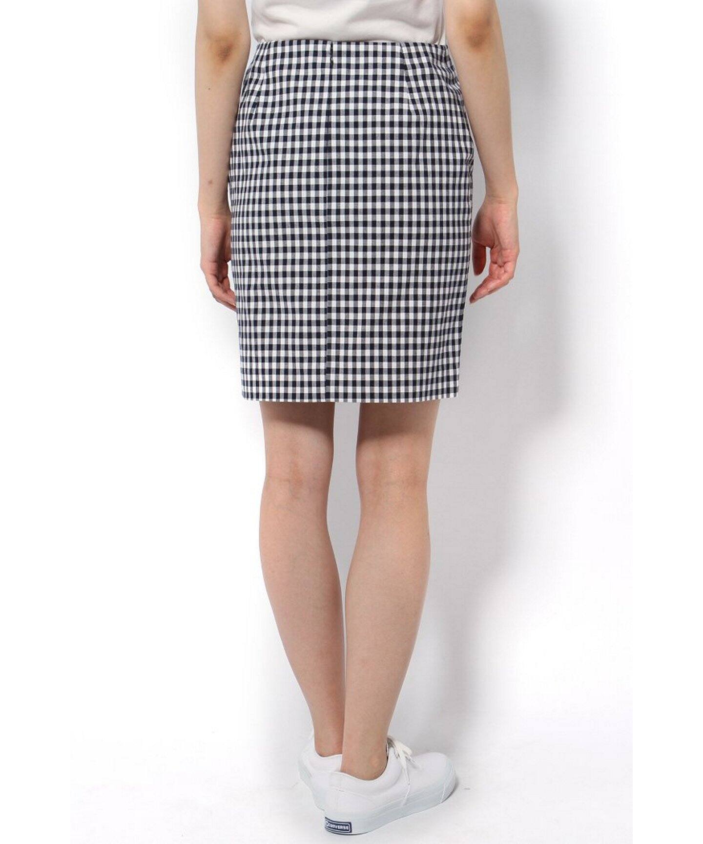 ギンガムチェック柄タイトスカート（ミニスカート）｜SLOBE IENA  