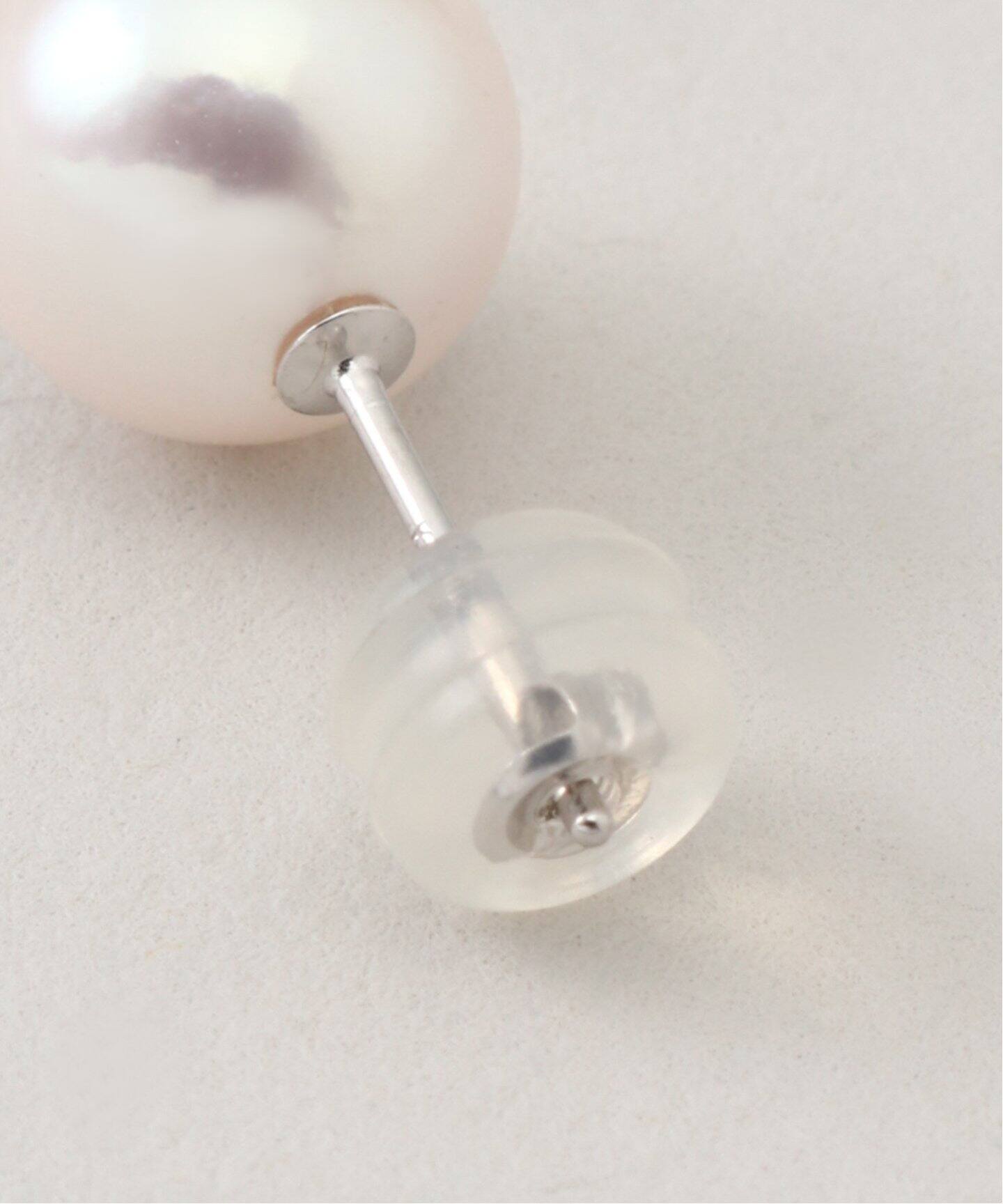 14KWG 8.5mm あこやパールピアス(両耳)（ピアス（両耳用 