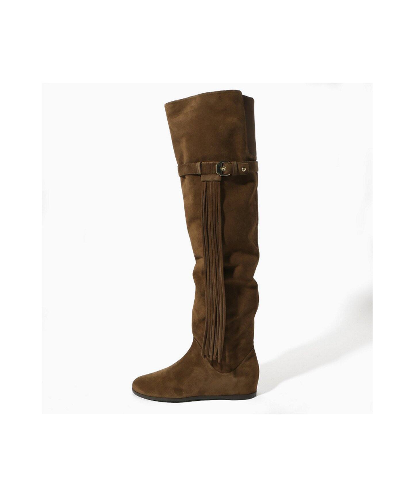 ☆STUART WEITZMAN フリンジニーハイブーツ◇（ロングブーツ 