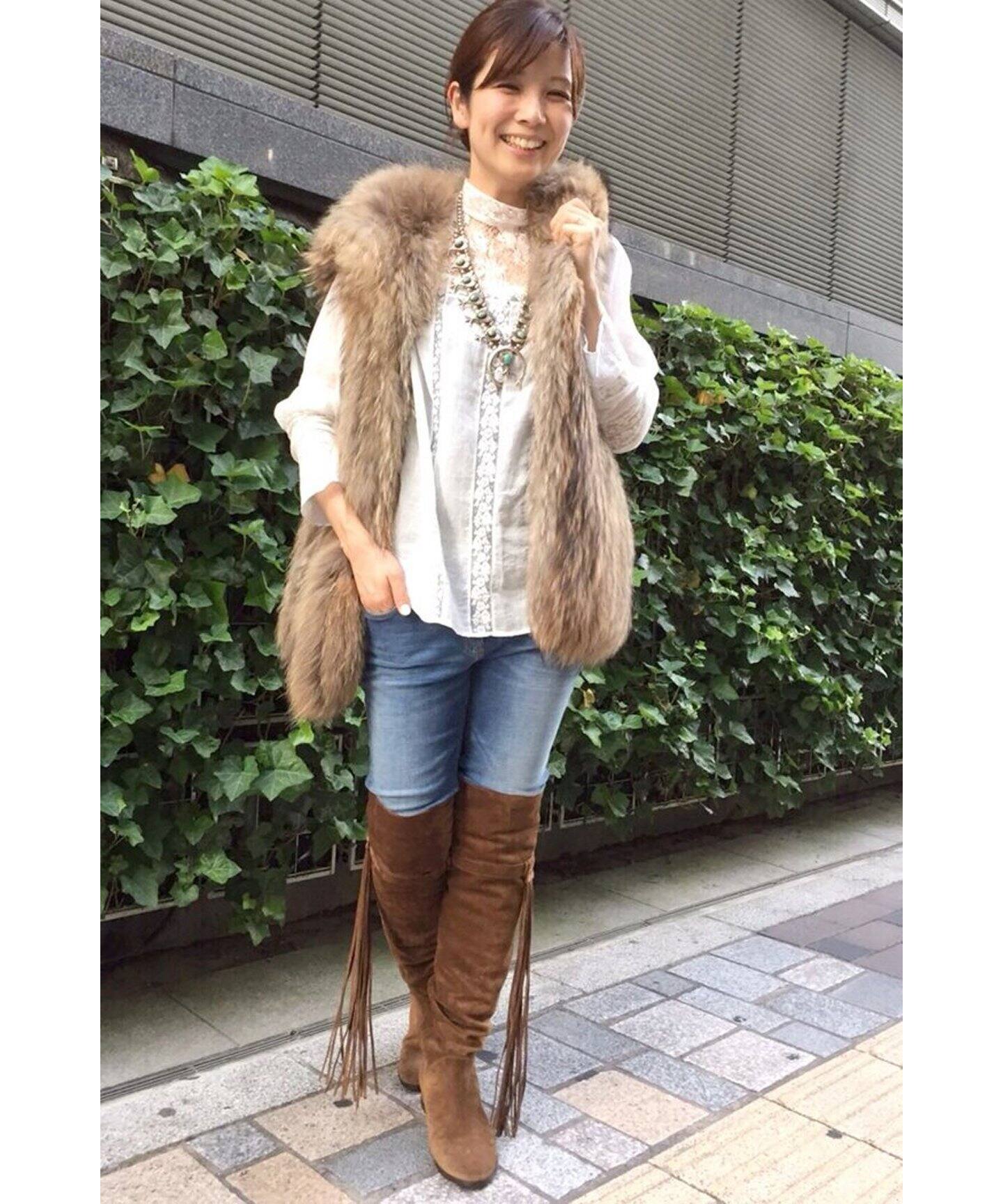 ☆STUART WEITZMAN フリンジニーハイブーツ◇（ロングブーツ  