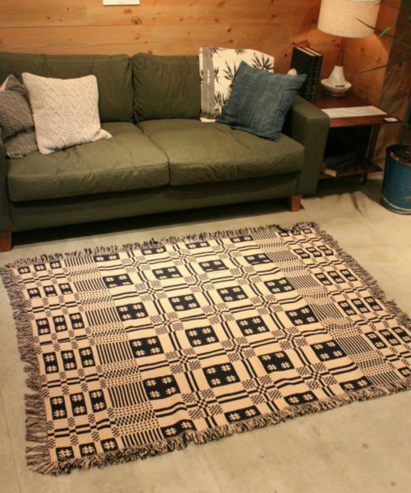 OVERSHOT RUG IV/NV 140X200 オーバーショット リバーシブルラグマット(ラグ・マット)|ACME Furniture ...