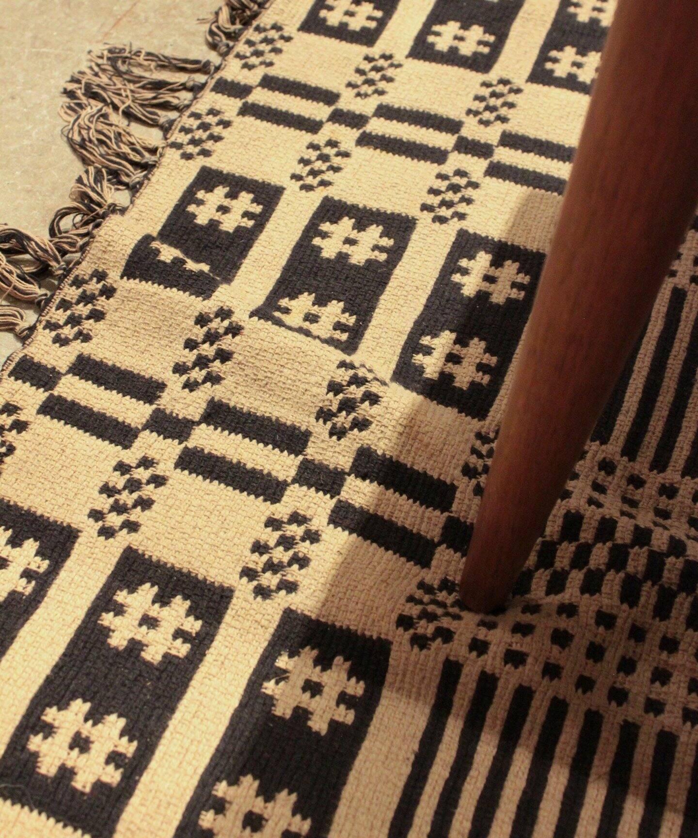 OVERSHOT RUG IV/NV 140X200 オーバーショット リバーシブルラグマット 