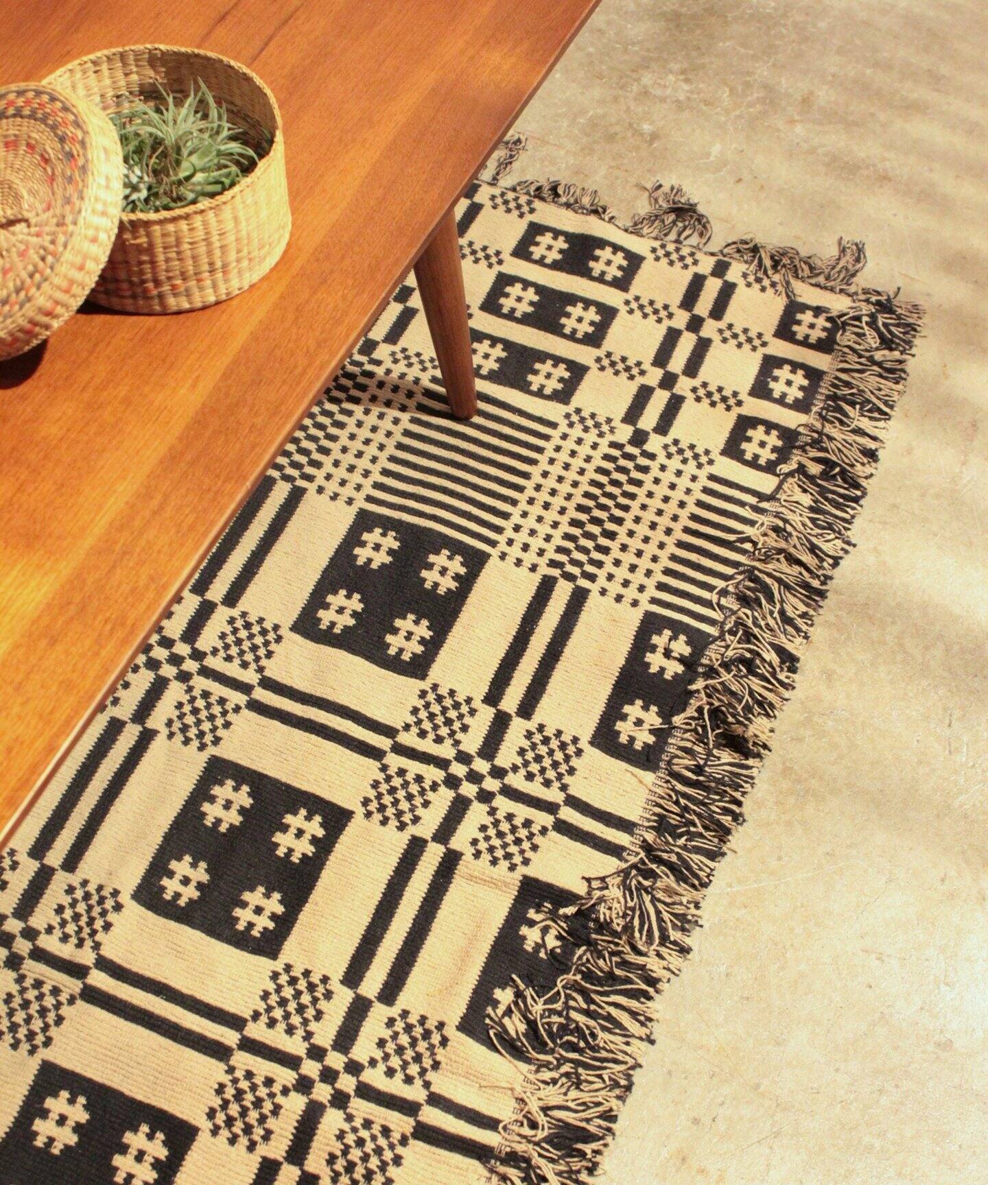 OVERSHOT RUG IV/NV 140X200 オーバーショット リバーシブルラグマット 