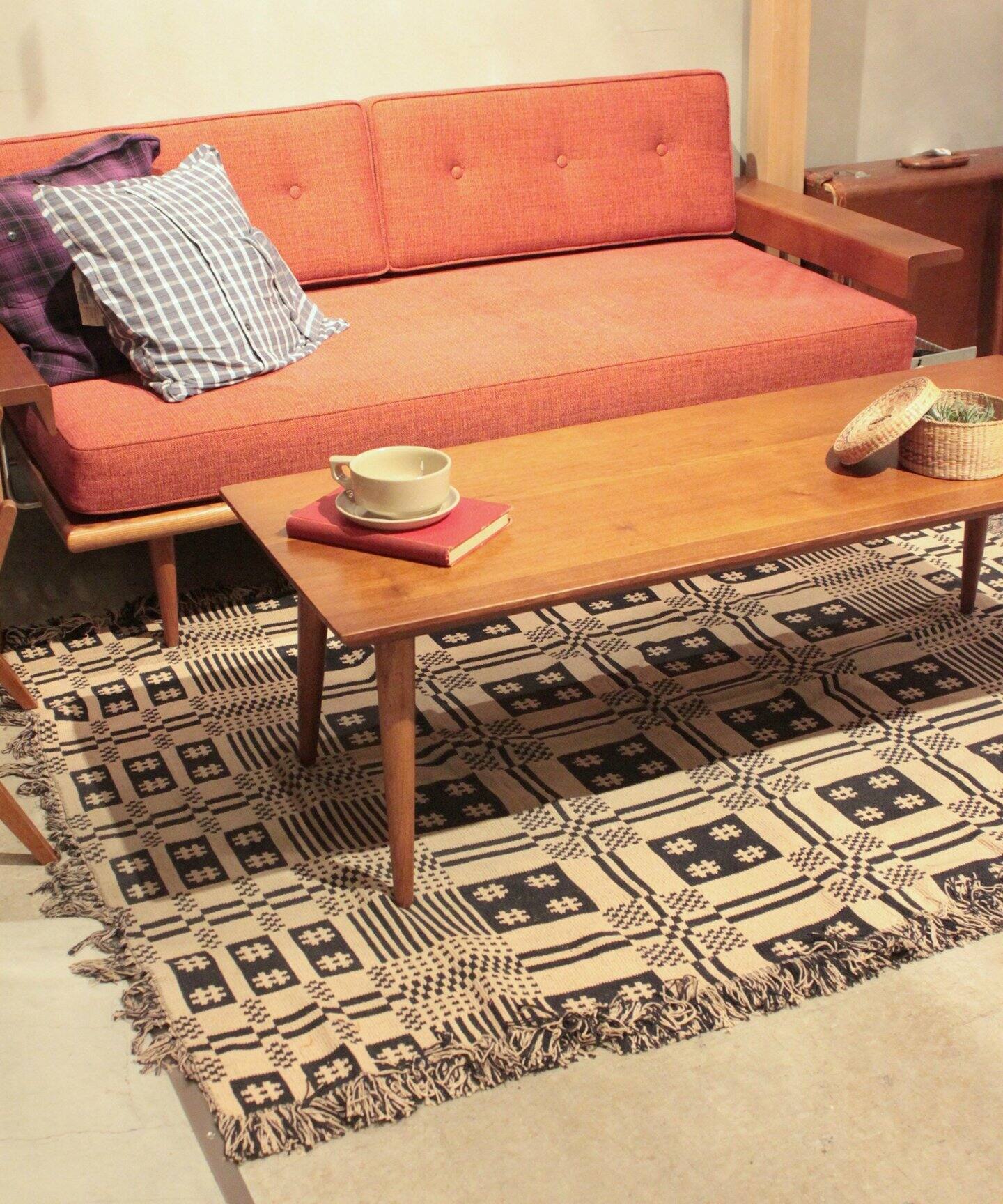 OVERSHOT RUG IV/NV 140X200 オーバーショット リバーシブルラグマット 