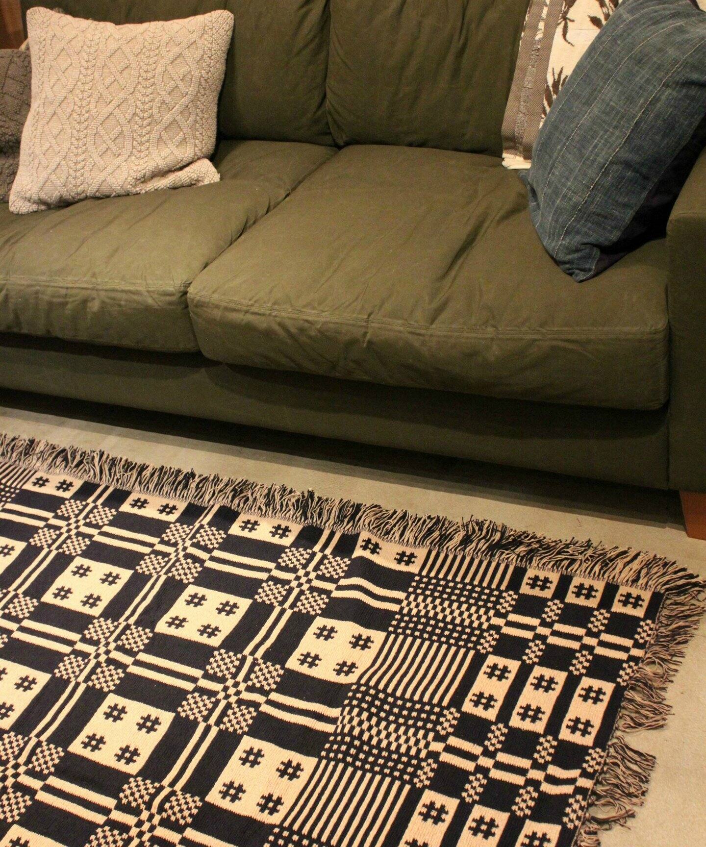 OVERSHOT RUG IV/NV 200X200 オーバーショット リバーシブルラグマット 