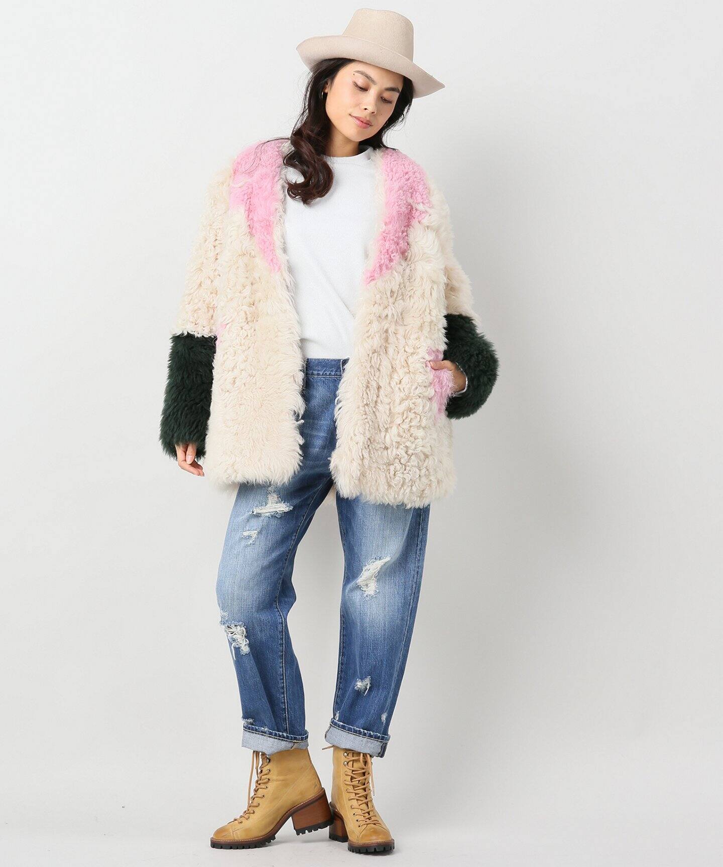 SANDY LIANG/サンディーリアング】ERMIE SHEARLING COAT（その他 