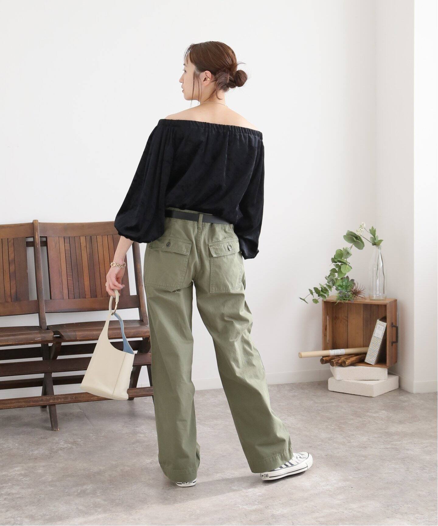 Spick&amp;Span ベロアブラウス ベロア オフショルダー ブラウス（シャツ／ブラウス）｜Spick & Span