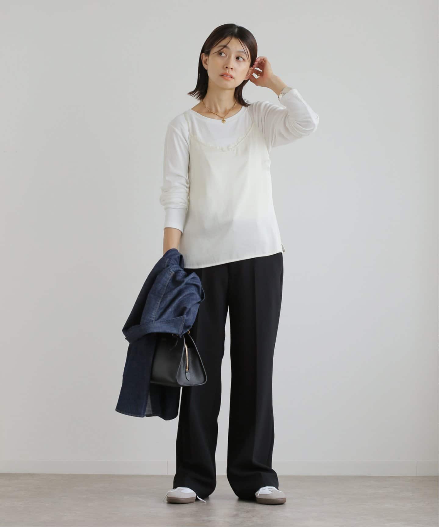 サテンレースキャミソール（シャツ／ブラウス）｜SLOBE IENA（スローブ