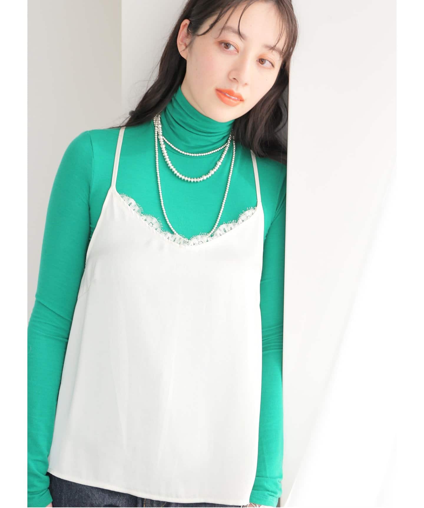 サテンレースキャミソール（シャツ／ブラウス）｜SLOBE IENA（スローブ