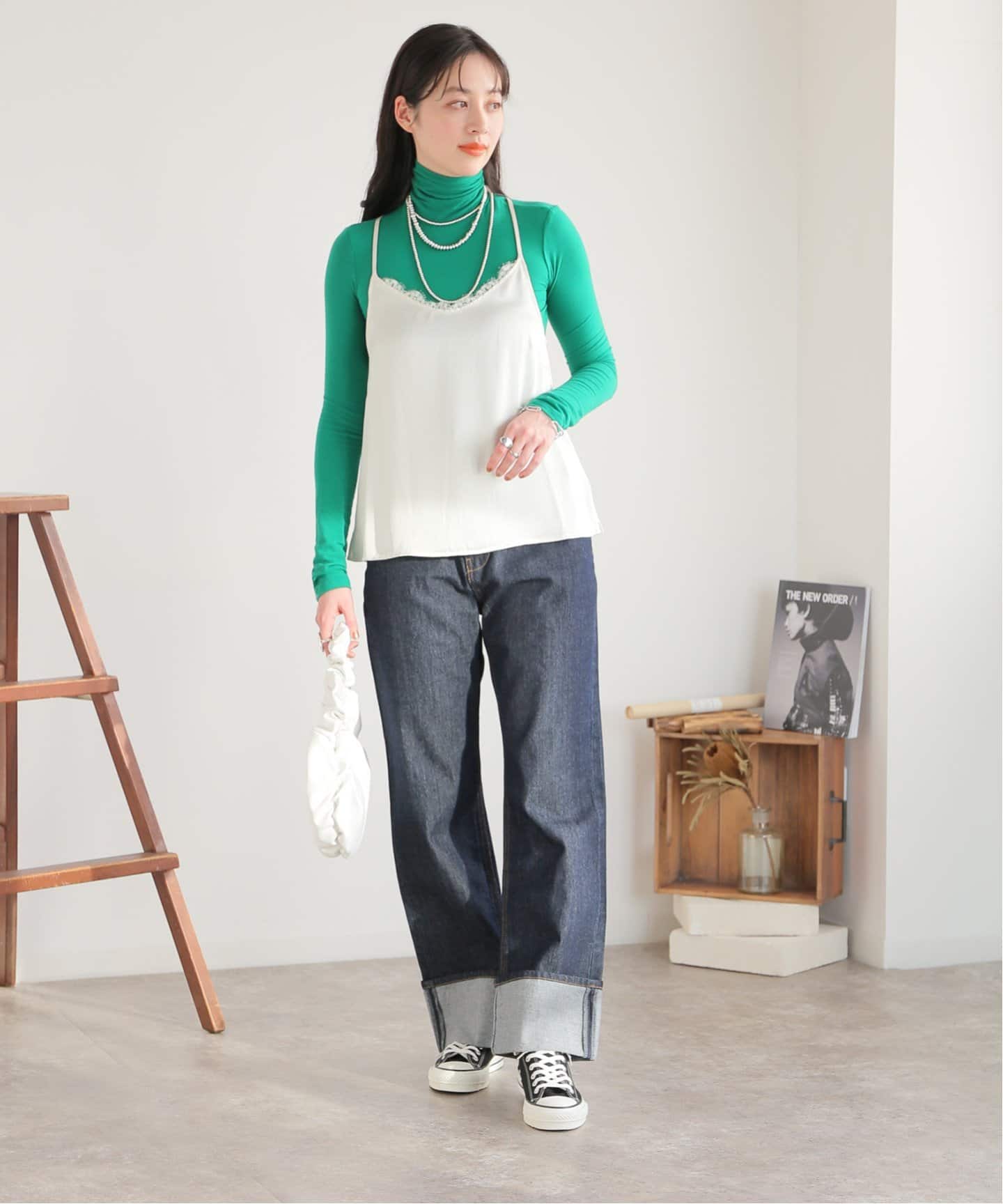 サテンレースキャミソール（シャツ／ブラウス）｜SLOBE IENA（スローブ