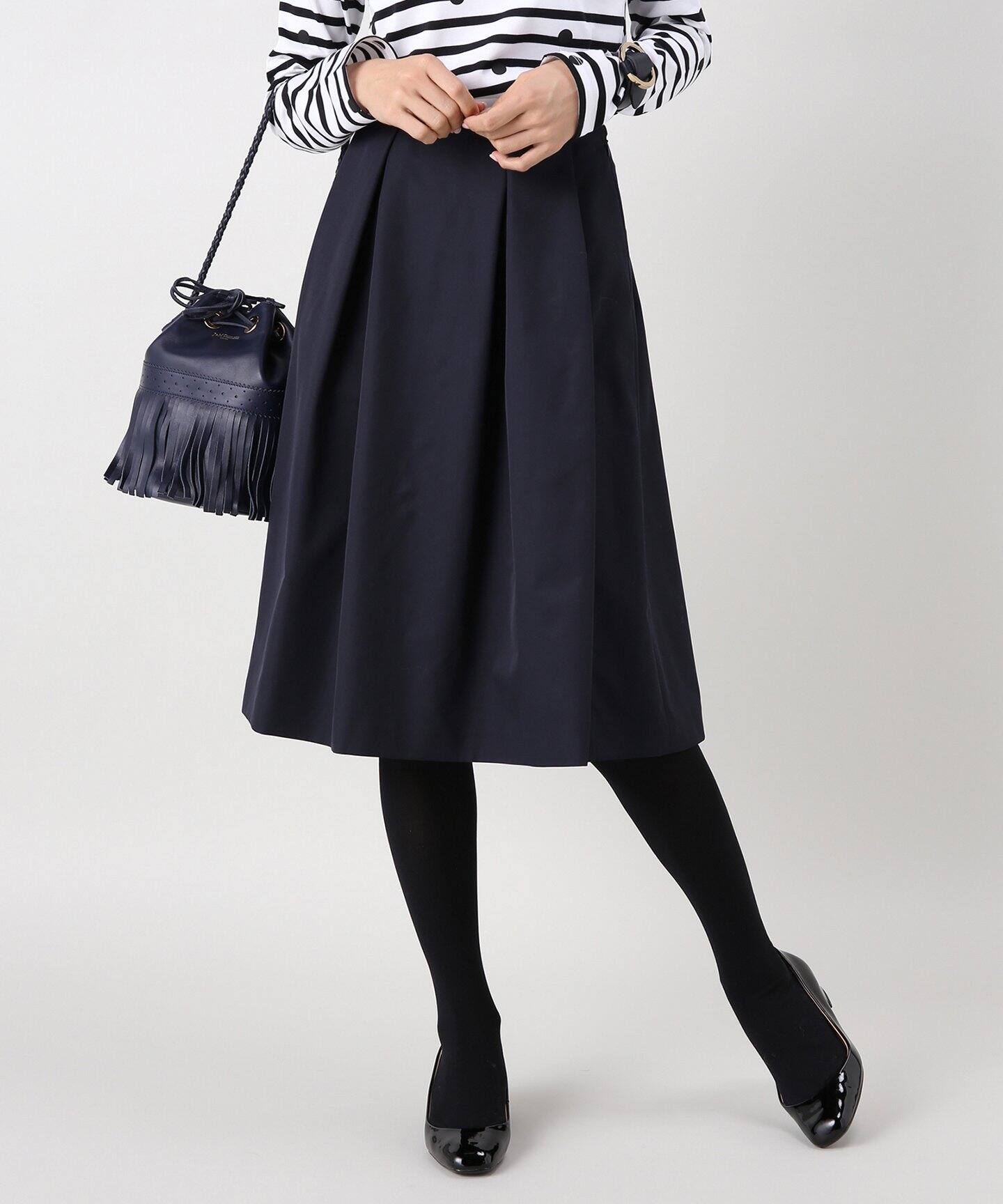 追加2》PEグログランタックスカート◇（ひざ丈スカート）｜IENA  