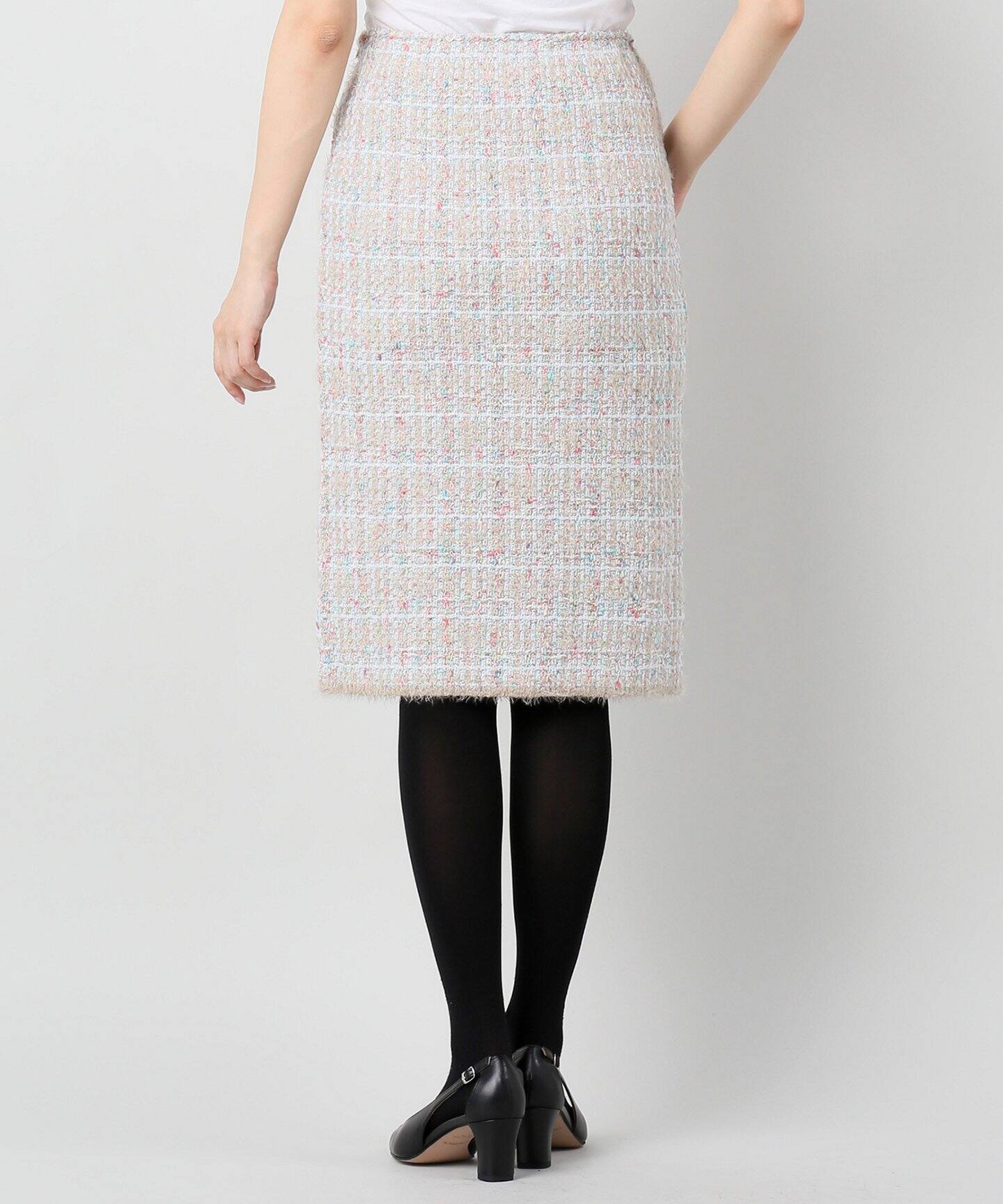 ニットツイード タイトスカート（ひざ丈スカート）｜Spick and Span  