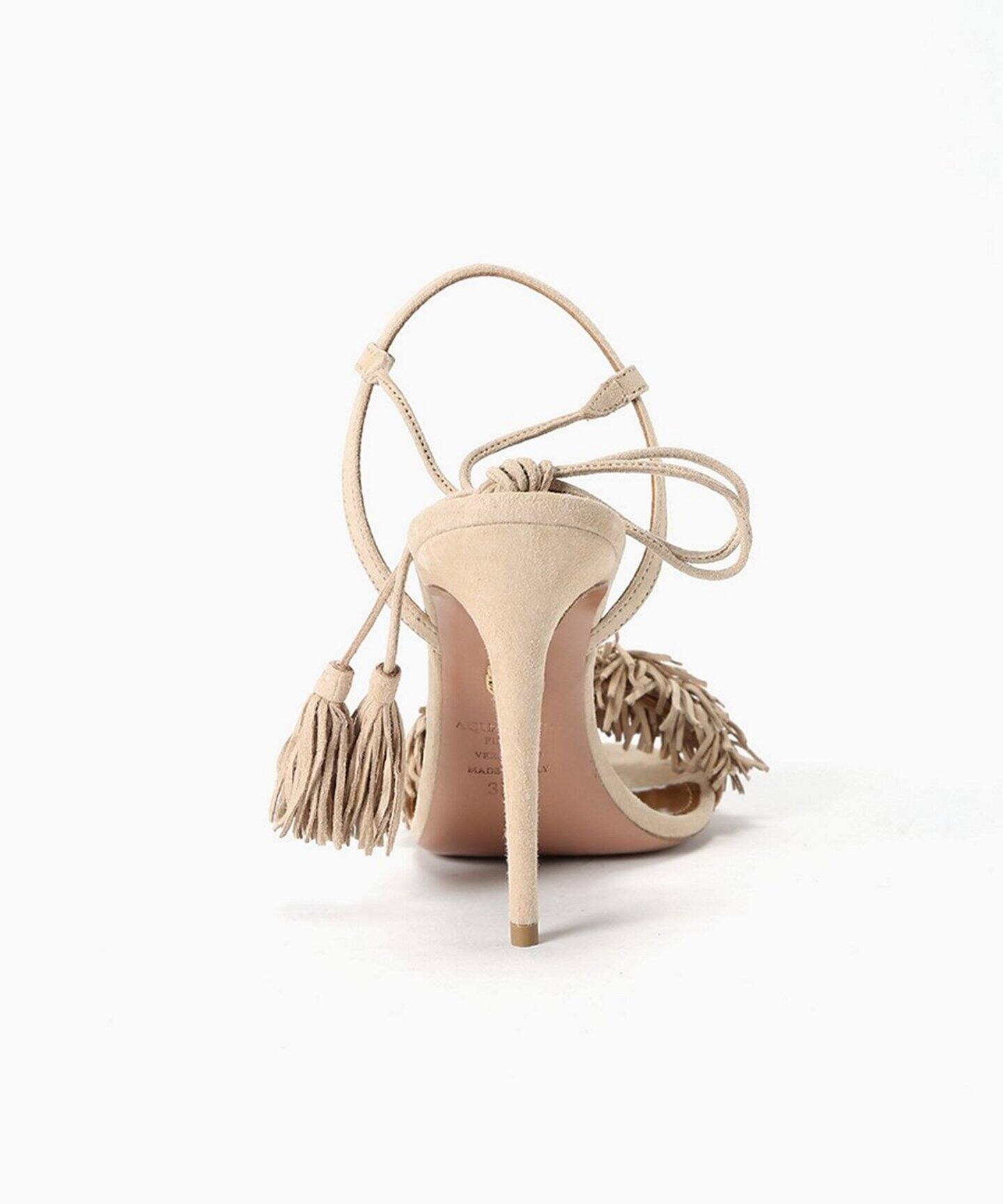 AQUAZZURA フリンジピンヒールサンダル10.5cm◇（サンダル）｜Deuxieme  