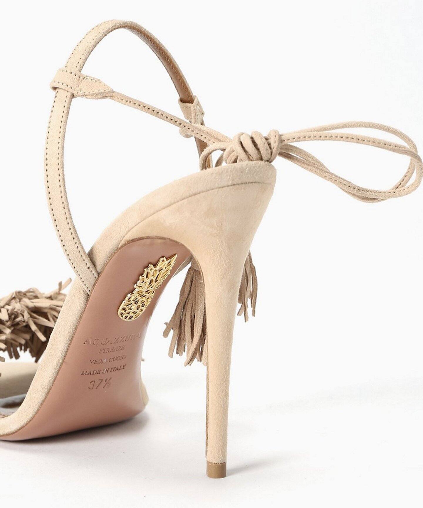 AQUAZZURA フリンジピンヒールサンダル10.5cm◇（サンダル）｜Deuxieme  