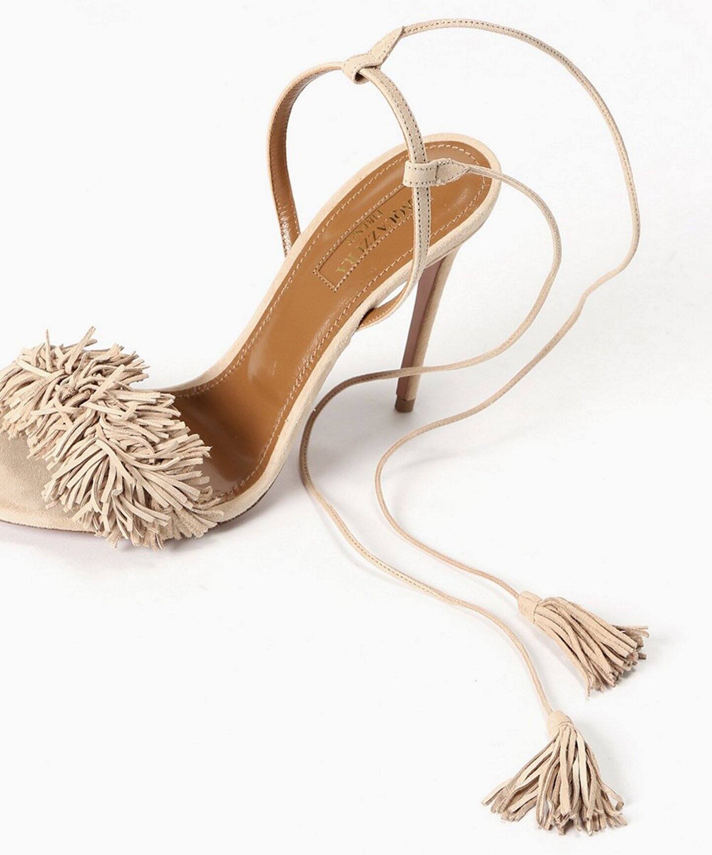 AQUAZZURA フリンジピンヒールサンダル10.5cm◇（サンダル）｜Deuxieme  