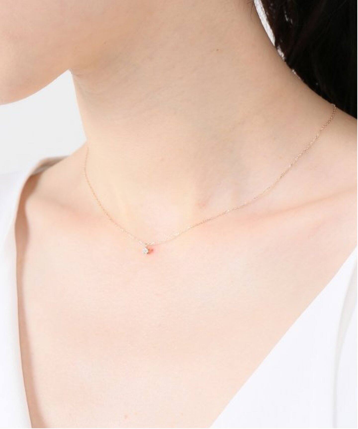 1粒スモールダイヤネックレスK10（ネックレス）｜Lilas（リラ）の通販 