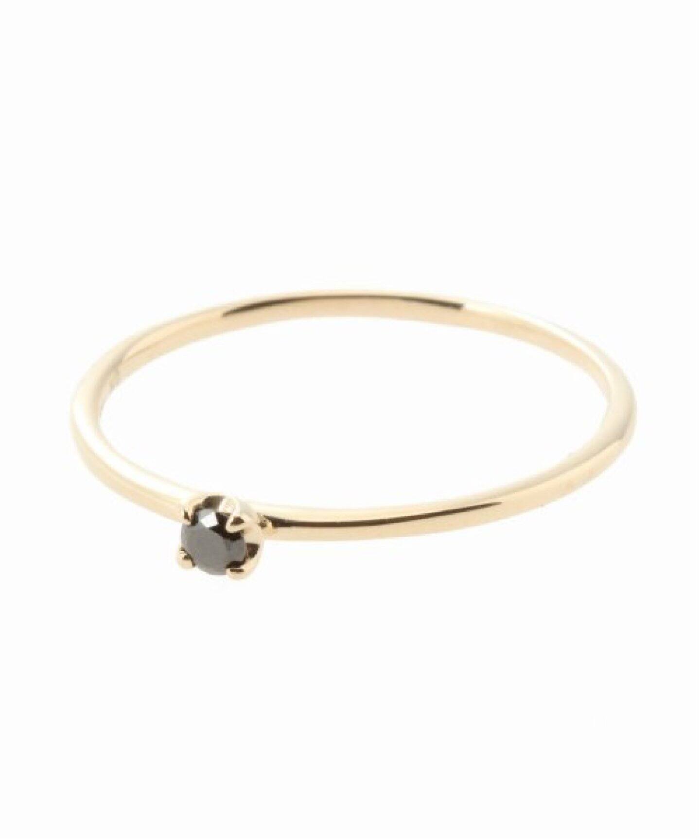 ブラックダイヤ0.05ct リングK10（リング）｜Lilas（リラ）の通販 