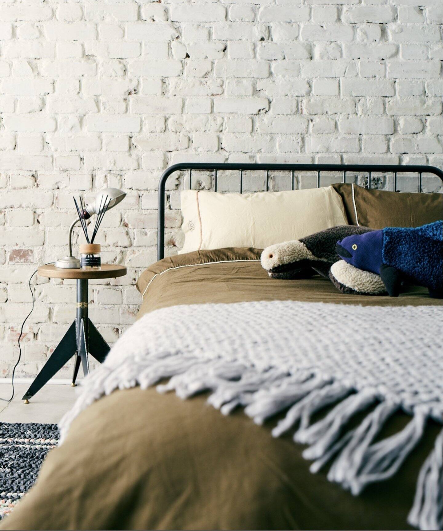 大型商品》SENS BED LIGHT BROWN D サンクベッド ダブル（ベッド 