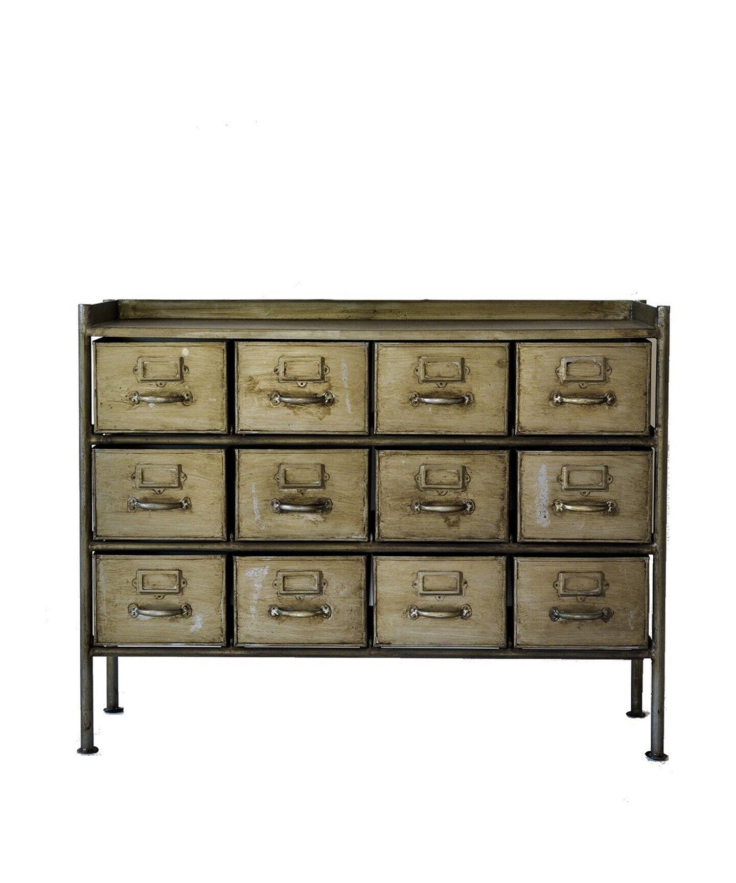 中型商品》GUIDEL 12DRAWER CHEST WIDE SILVER（収納家具）｜JOURNAL 