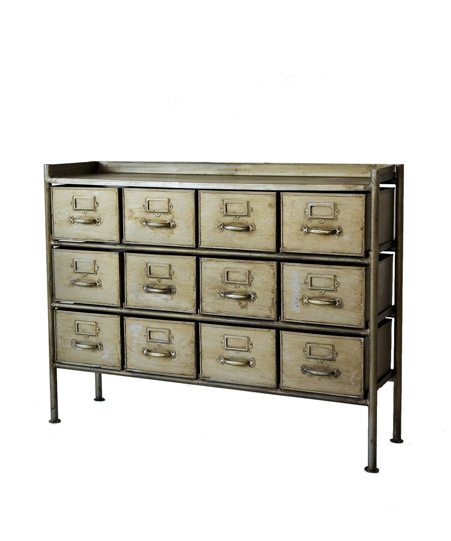 中型商品》GUIDEL 12DRAWER CHEST WIDE SILVER（収納家具）｜JOURNAL  