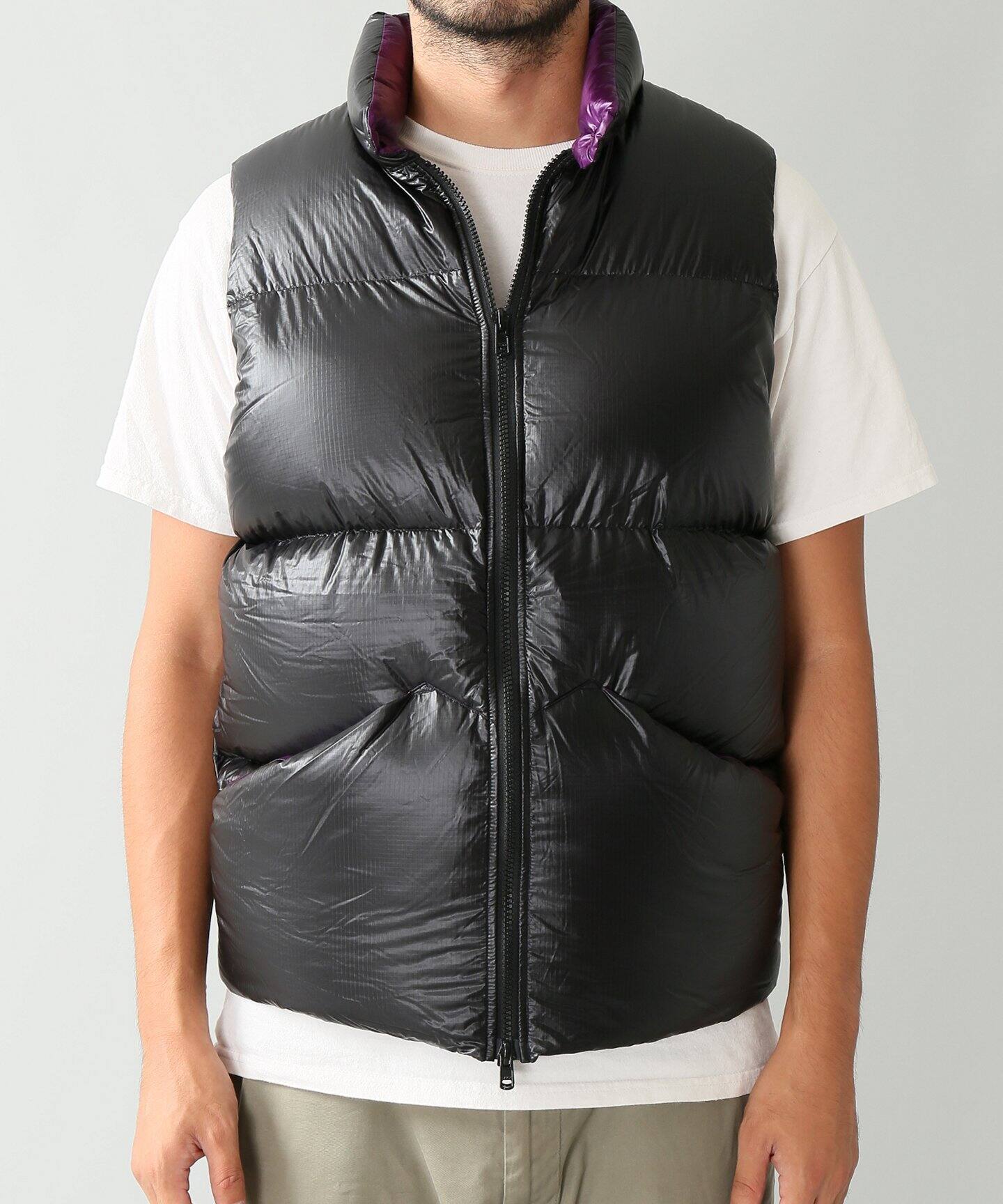 ROCKY MOUNTAIN FEATHERBED×JS リバーシブルダウンベスト（ダウン  