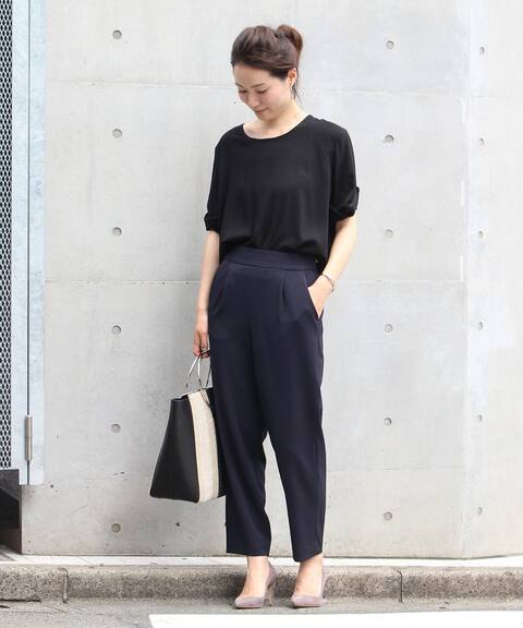 トリアセツイル ハイウエストタックパンツ Noble ノーブル 公式のファッション通販 Baycrew S Store トリアセツイル ハイウエストタックパンツ Noble ノーブル 公式のファッション通販 Baycrew S Store