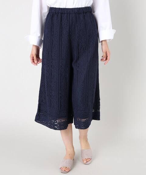 レースガウチョパンツ B C Stock ベーセーストック 公式のファッション通販 Baycrew S Store