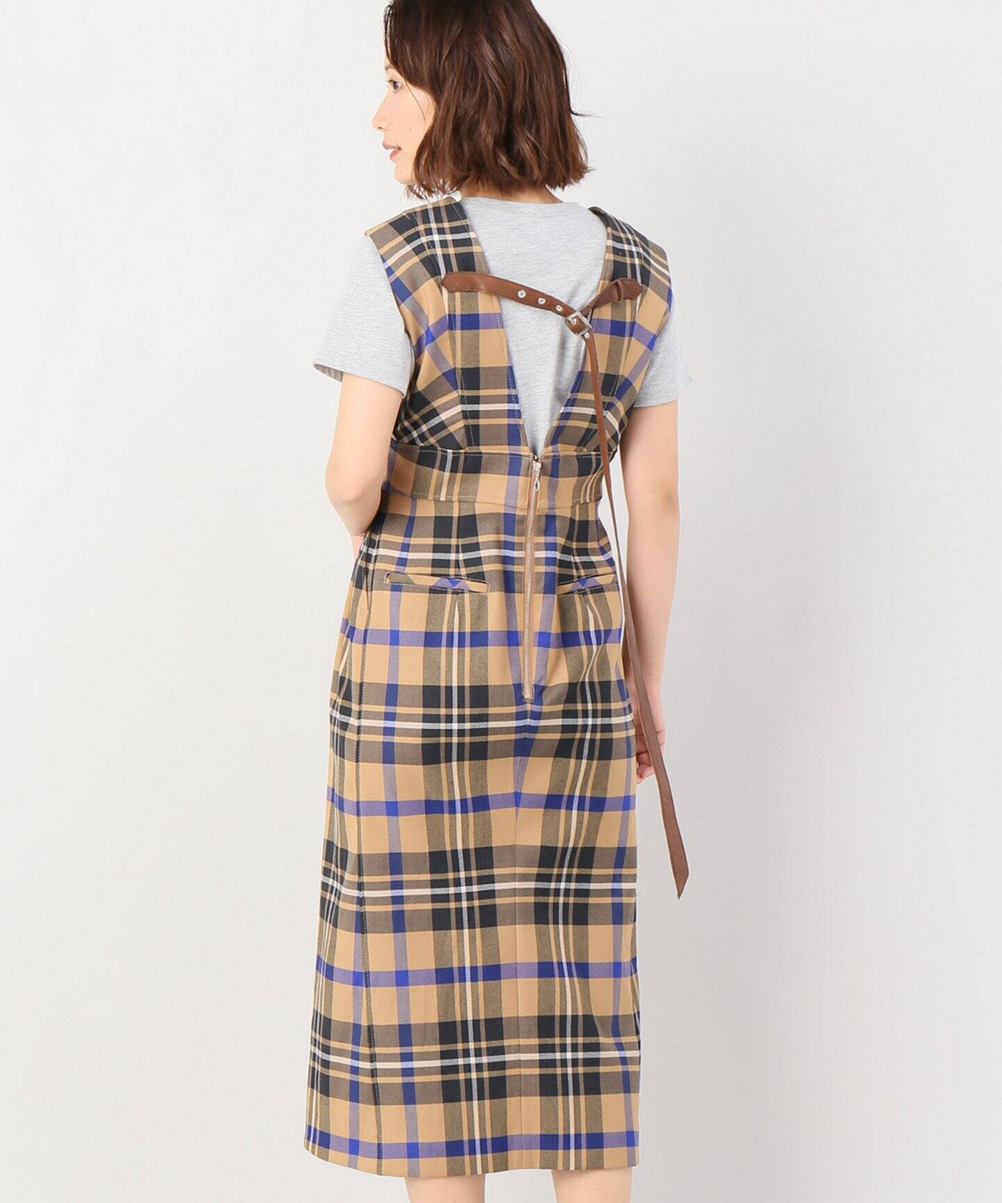 Christian Dada クリスチャンダダ Distortion Paneled Slit Plaid Dress Joint Works ジョイントワークス 公式のファッション通販 Baycrew S Store