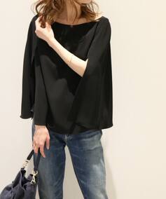 NOBLE 
≪追加予約≫Pツイル ケープブラウス◆
¥14,040税込 