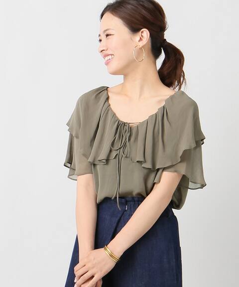 フリルシフォンブラウス Iena イエナ 公式のファッション通販 Baycrew S Store