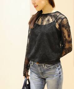 FIGARO Paris 
ブラッファーレース ブラウス◆
¥19,440税込 