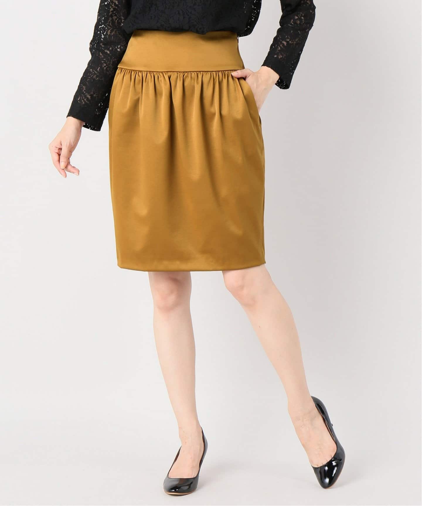 ダブルサテンギャザースカート◇（ミニスカート）｜Spick and Span