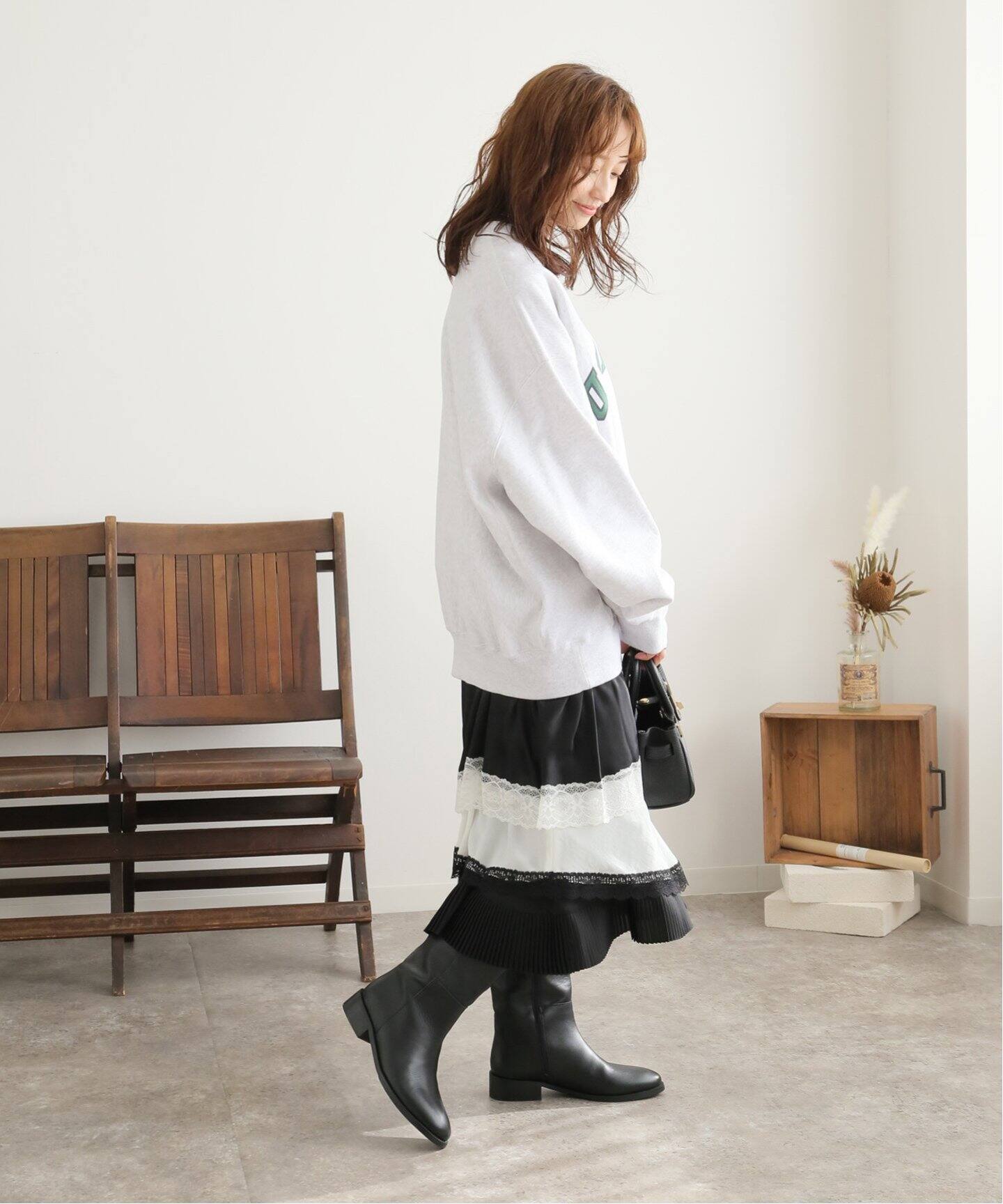 FACETASM/ファセッタズム】 レーススカート（ロング・マキシ丈スカート  