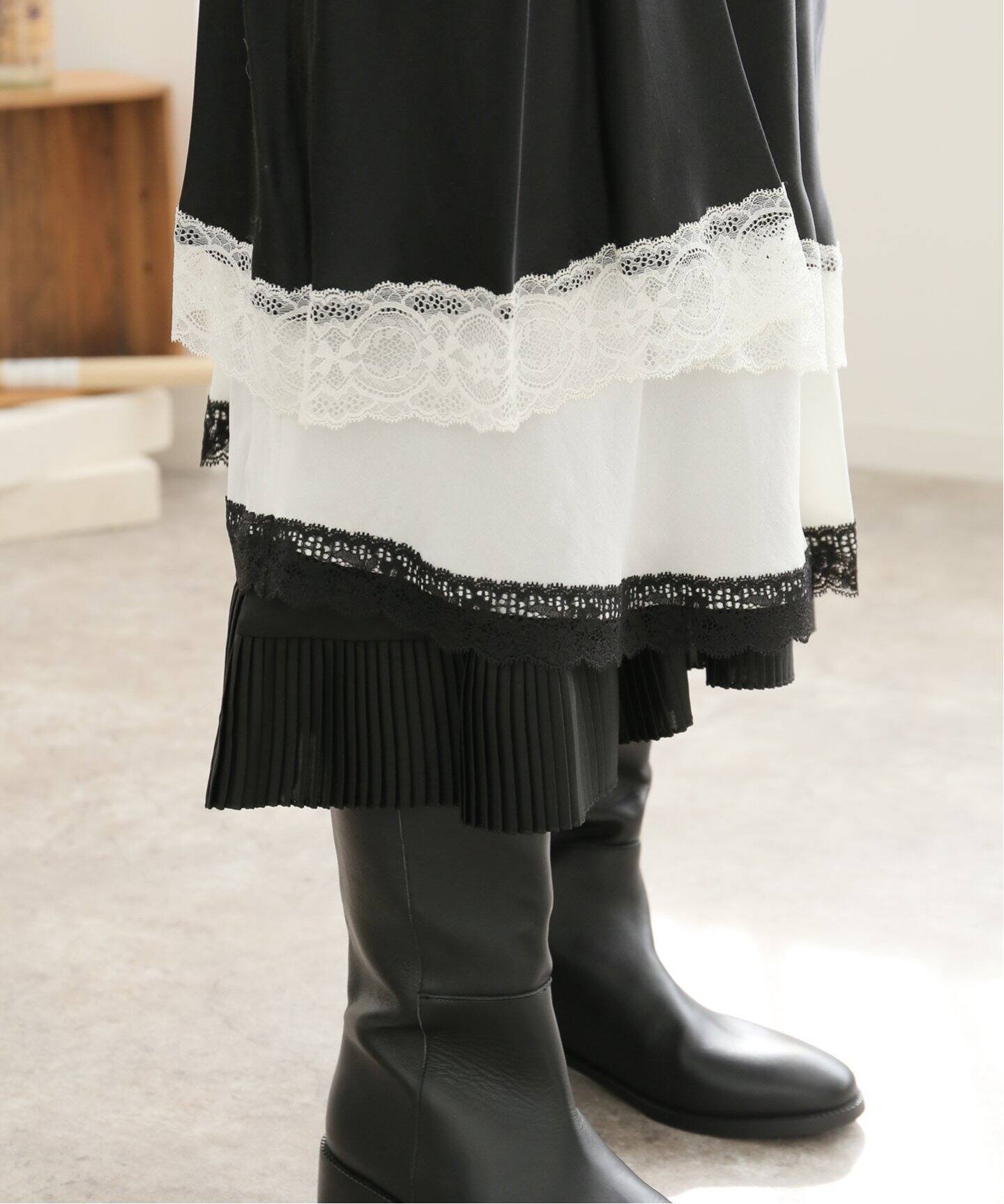 FACETASM/ファセッタズム】 レーススカート（ロング・マキシ丈スカート  