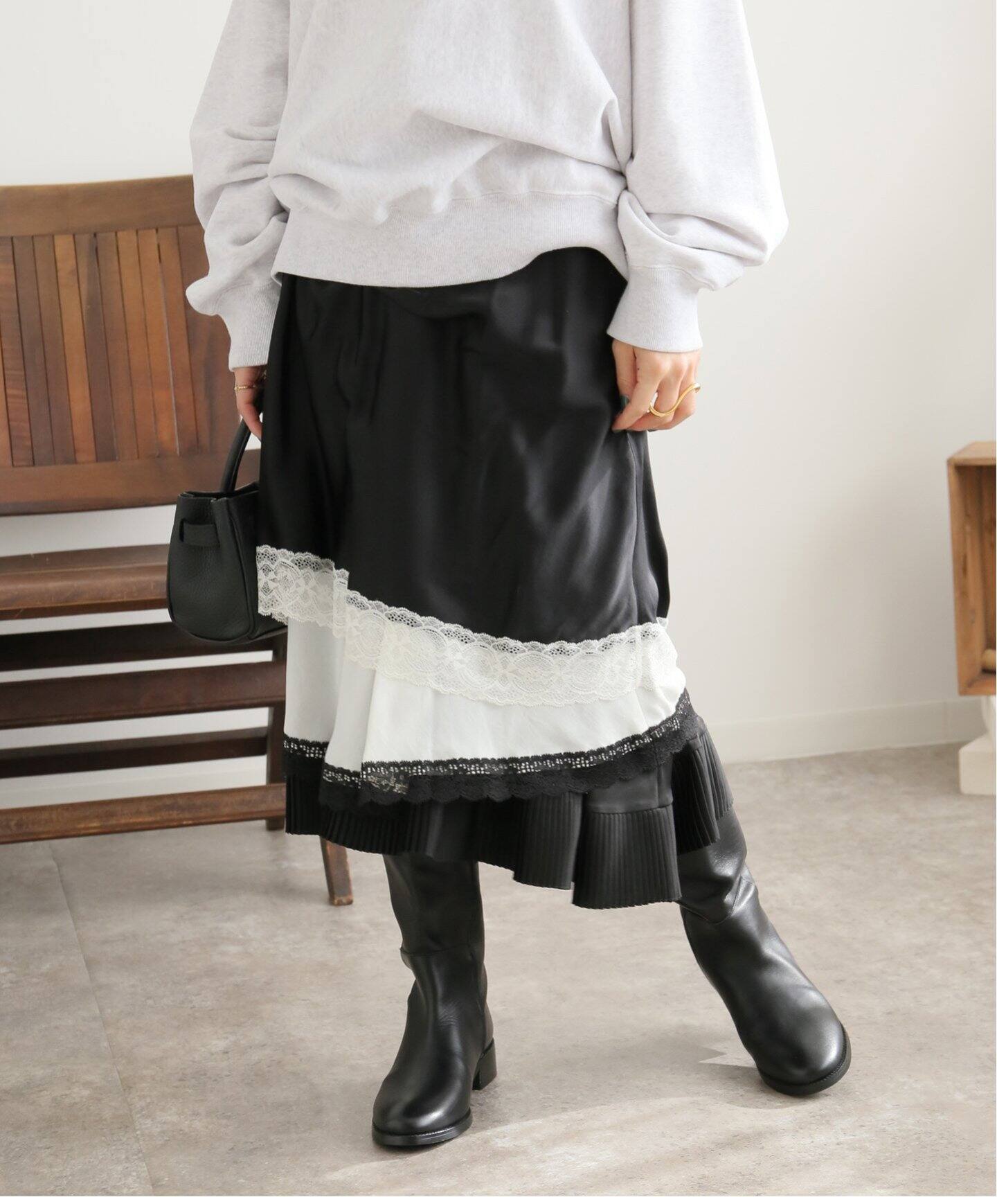 FACETASM/ファセッタズム】 レーススカート（ロング・マキシ丈スカート  