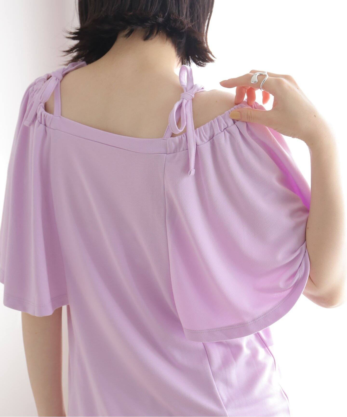 オフショルダーカットブラウス（Tシャツ／カットソー）｜B.C STOCK