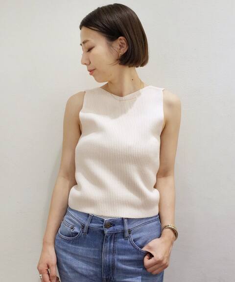 Khaite Rib Vネックノースリーブニット Deuxieme Classe ドゥーズィエム クラス 公式のファッション通販 Baycrew S Store