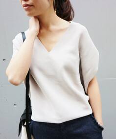 IENA
  《追加2》コットンストレッチ コクーン Vネック プルオーバー◆
  ¥14,040税込